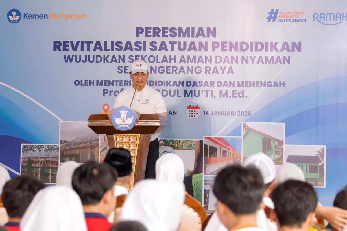 Wagub Dimyati usai menghadiri Peresmian Revitalisasi Satuan Pendidikan Wujudkan Sekolah Aman dan Nyaman se-Tangerang Raya