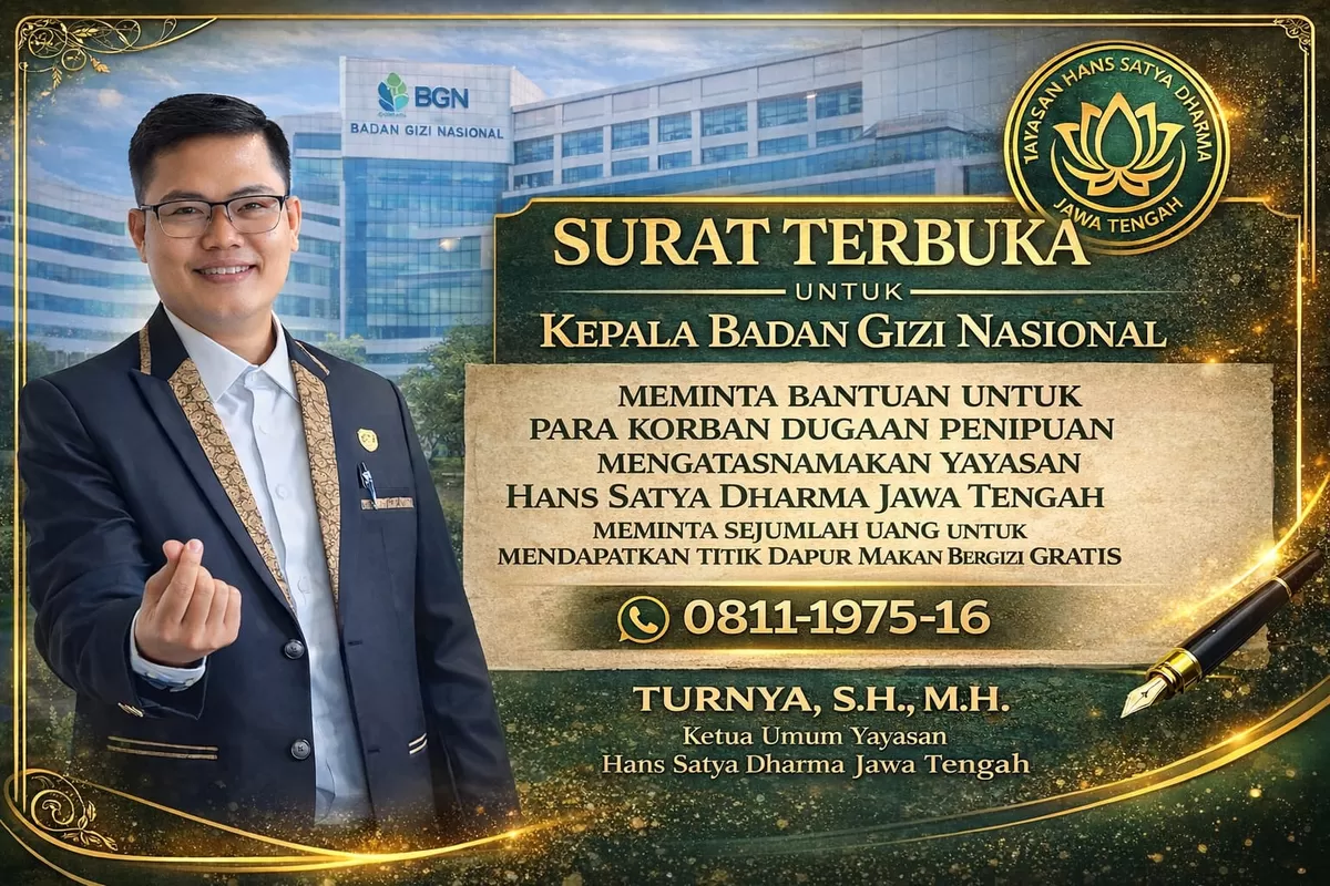 Turnya meminta negara hadir dan tidak tinggal diam terhadap penderitaan masyarakat yang diduga telah menjadi korban praktik penipuan terstruktur