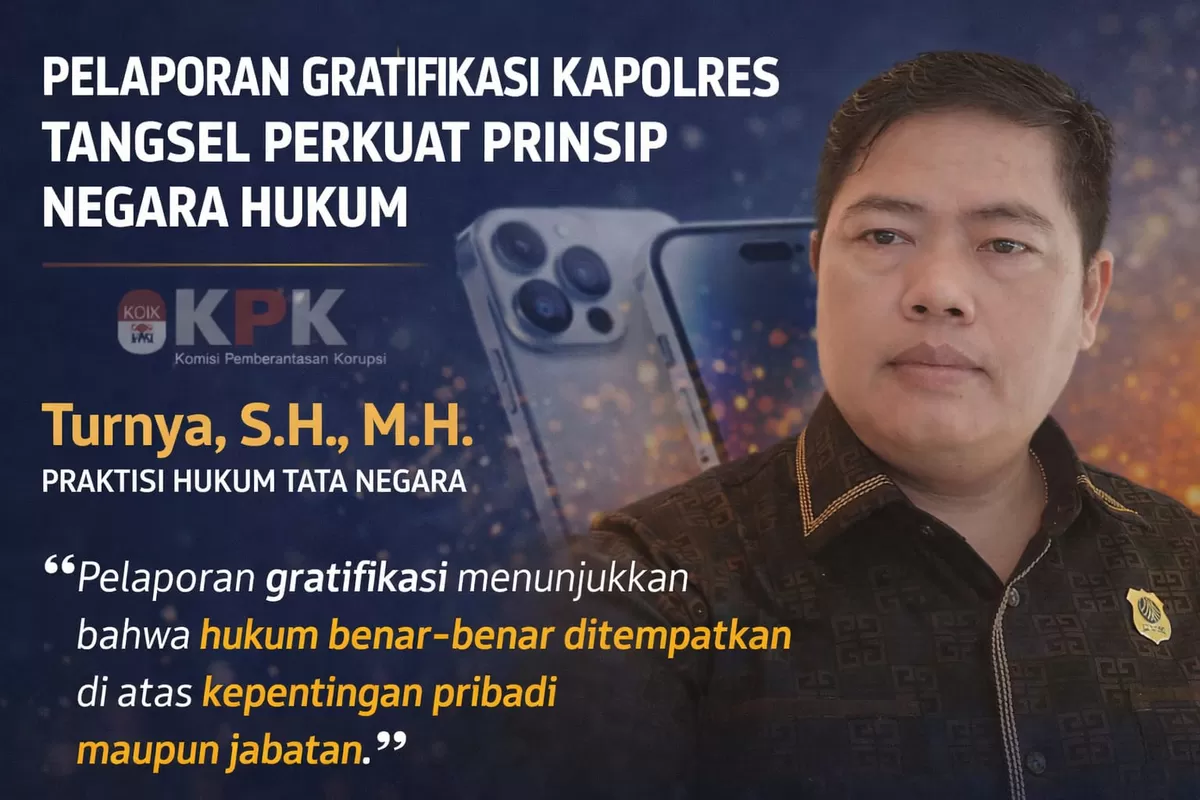 Praktisi Hukum Tata Negara, Turnya, S.H., M.H., menilai tindakan tersebut merupakan contoh konkret pelaksanaan prinsip negara hukum 