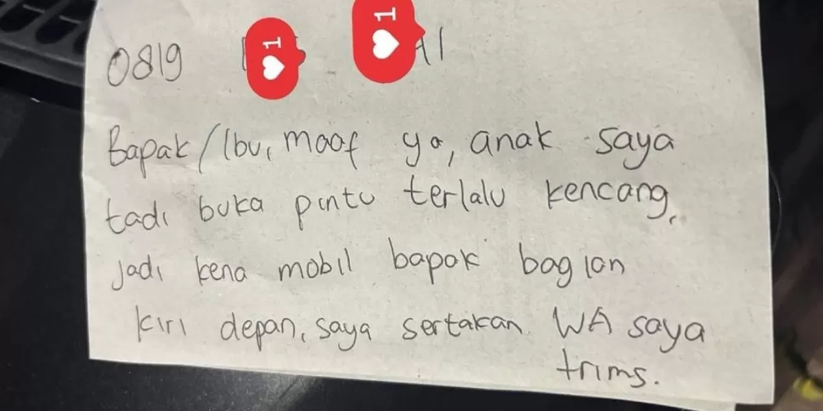 Mengintip insiden viral mobil yang tergores seorang anak di mall hingga berujung damai antara pelaku dan korban. (Instagram.com/@folkative)