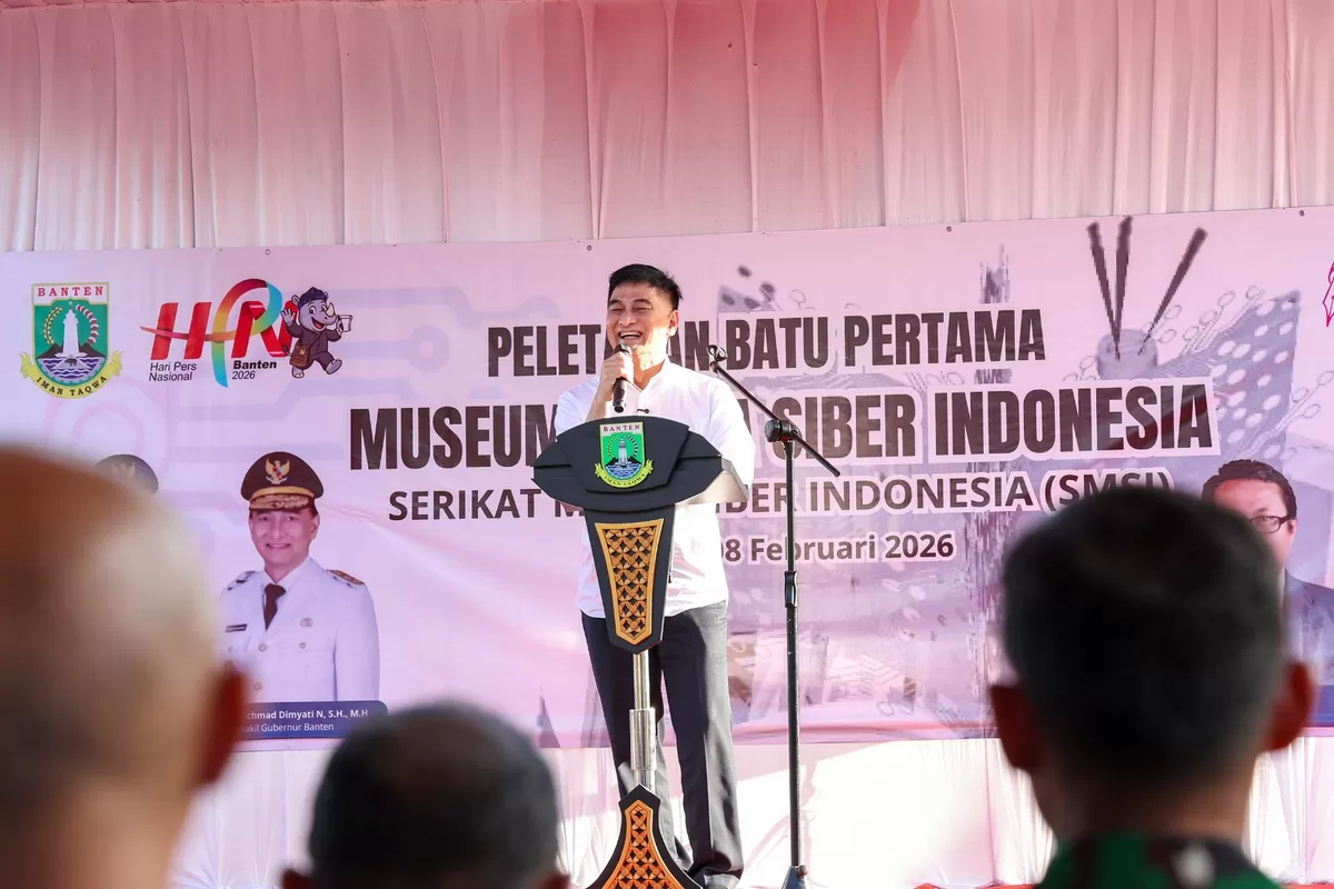 Peletakan batu pertama pembangunan Museum Serikat Media Siber Indonesia (SMSI) di Jalan Syekh Nawawi Al-Bantani