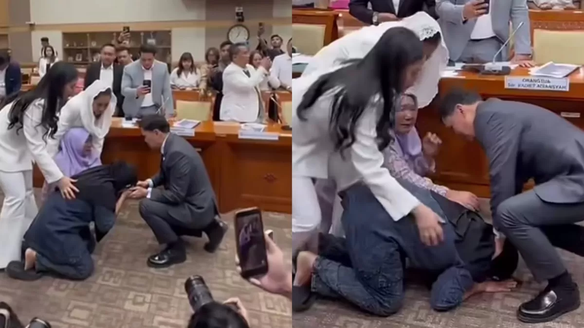 Ibu ABK Fandi bertemu dengan Komisi III DPR RI untuk meminta bantuan atas hukuman mati kasus penyelundupan sabu 2 ton. (Instagram/hotmanparisofficial)