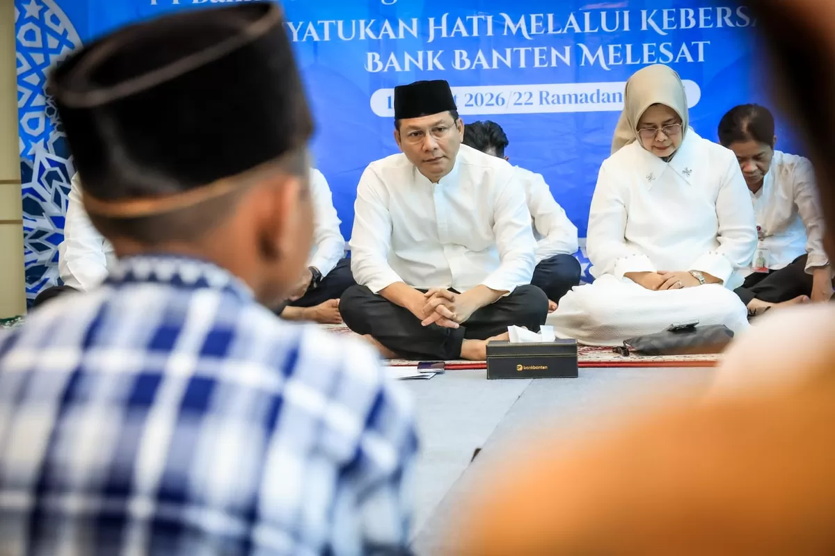 Menghadiri agenda Buka Puasa Bersama dan Aksi Sosial Bulan Suci Ramadan di Graha Bank Banten, Kota Serang