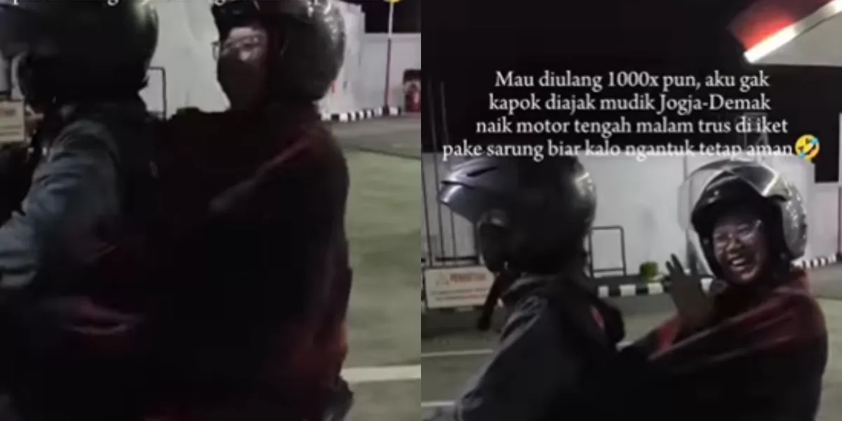Mengintip kejadian unik yang dilakukan suami di Jogja kepada istrinya saat momen mudik Lebaran 2026 hingga viral di medsos. (Instagram.com/@girlstorychat)