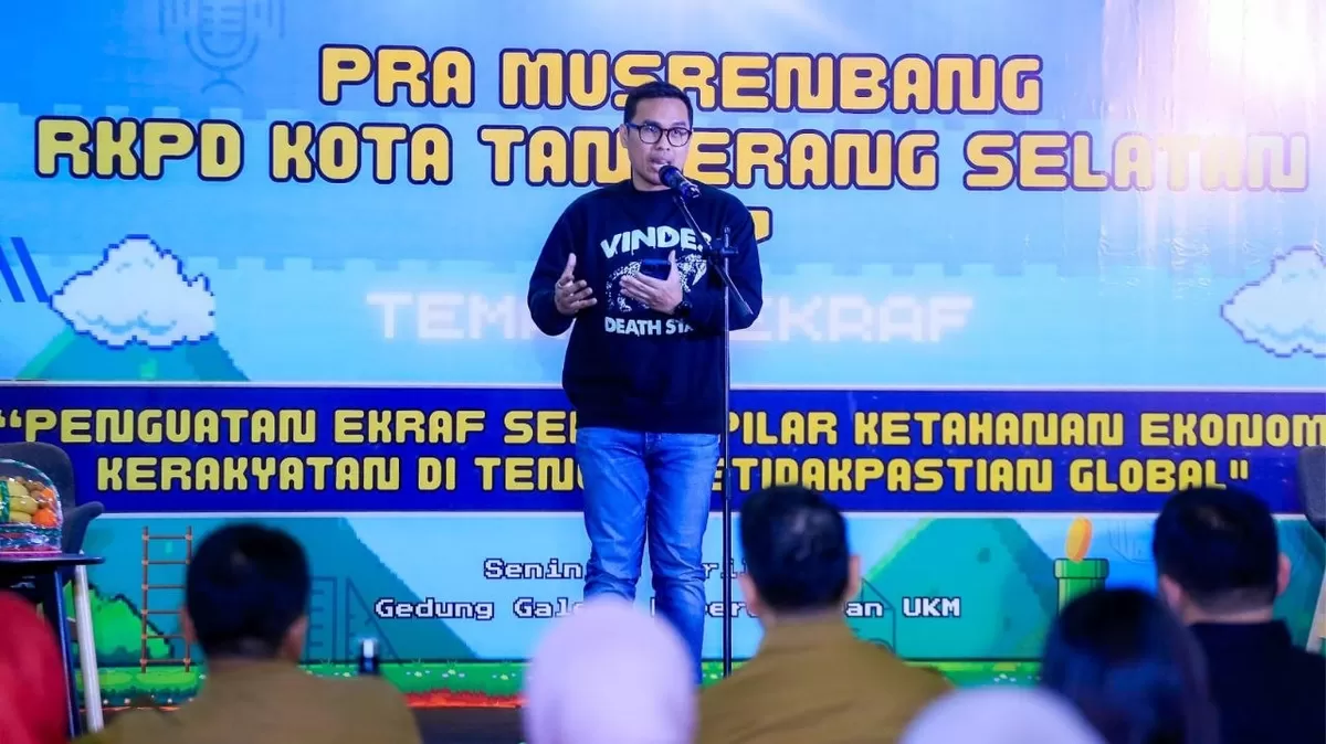 Berkolaborasi dan berinovasi dalam rangka memajukan ekonomi kreatif di Kota Tangerang Selatan.
