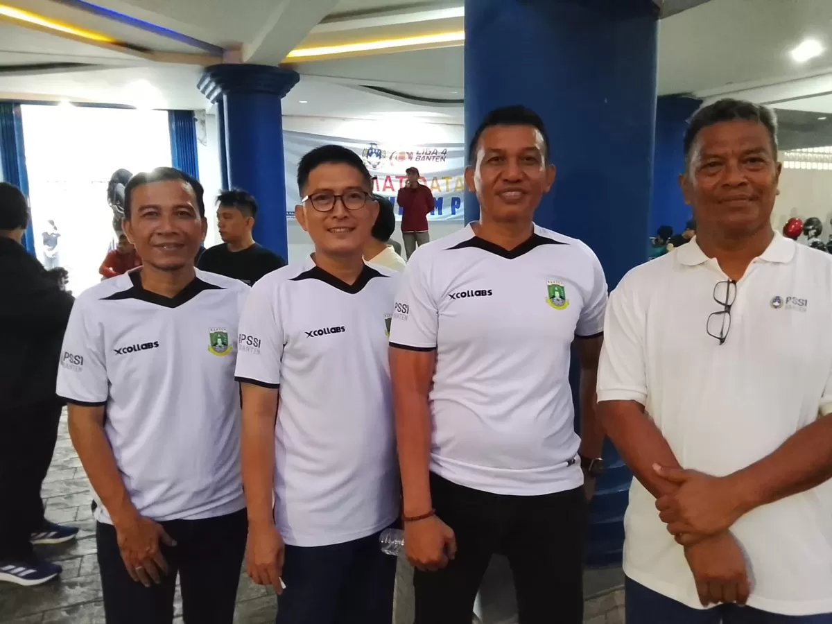 Ketua Panitia Pelaksana Liga 4 Banten, Faisal, saat wawancara doorstep menyampaikan rasa syukur atas suksesnya penyelenggaraan kompetisi tahun ini.