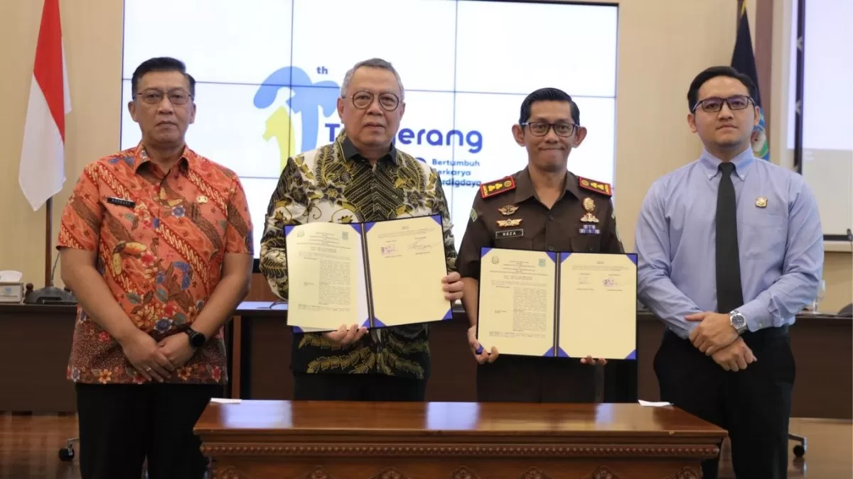 Kerja sama di bidang hukum bersama Kejaksaan Negeri Tangerang Selatan.