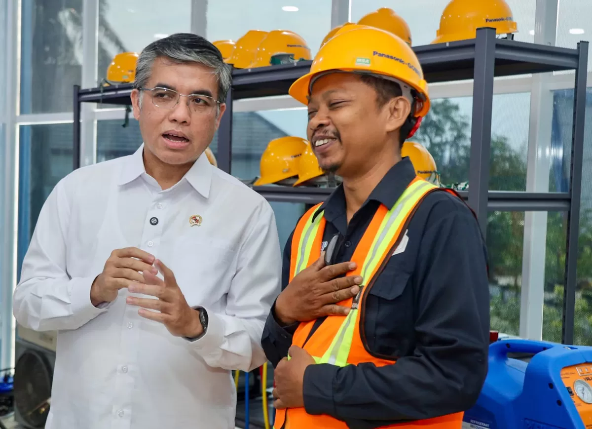 Meninjau pelaksanaan Pelatihan Vokasi Nasional (PVN) 2026 di BBPVP Medan