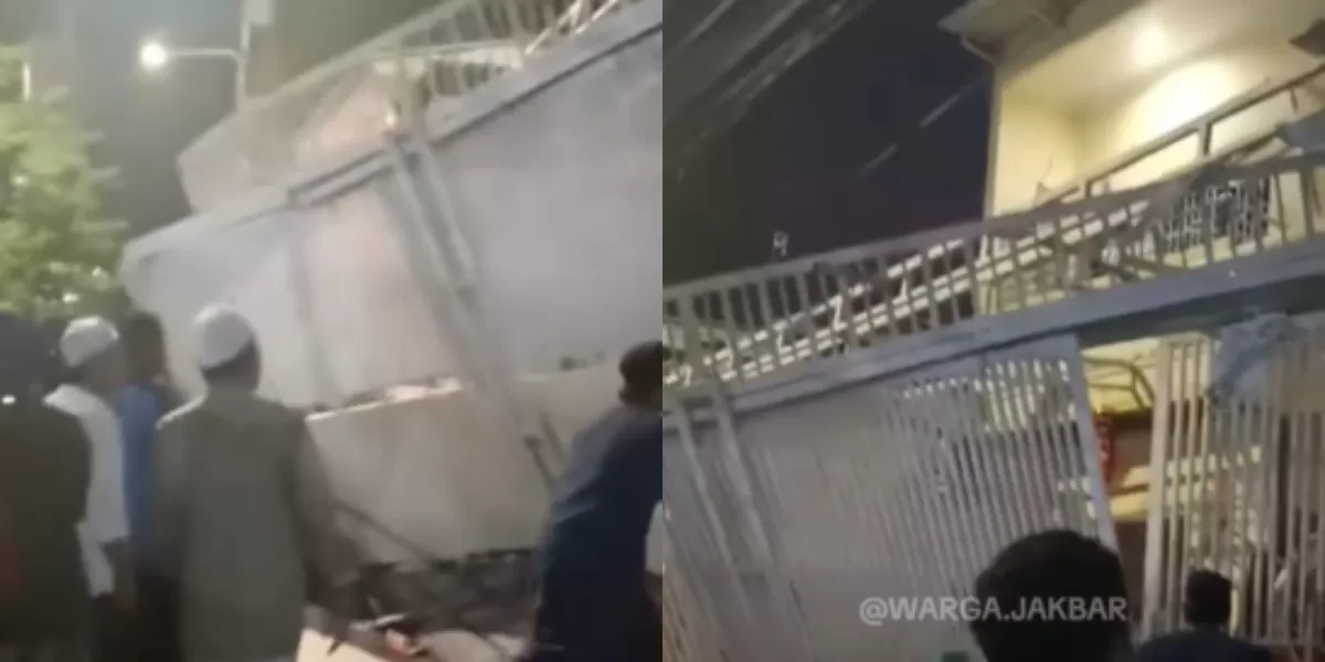 Menyoroti insiden ledakan tabung gas yang terjadi pada rumah warga di wilayah Tambora, Jakarta Barat, pada Jumat, 22 Mei 2026. (Instagram.com/@warga.jakbar)