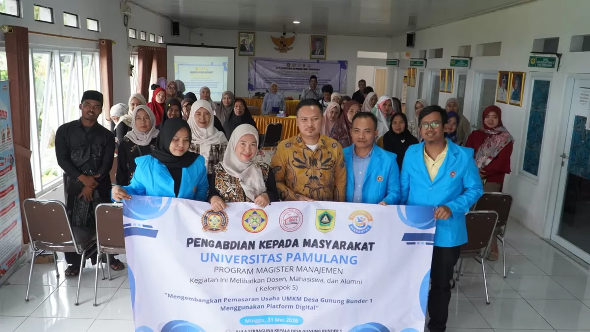 Kegiatan pendampingan dan pelatihan kewirausahaan bagi pelaku Usaha Mikro, Kecil, dan Menengah (UMKM) di Desa Gunung Bunder 1, Kabupaten Bogor
