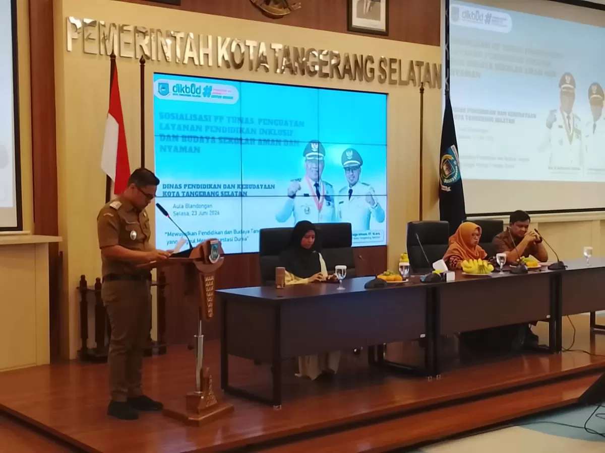 Mewujudkan Pendidikan dan Budaya Tangsel yang Unggul Menuju Prestasi Dunia&rdquo; di Aula Blandongan Lantai 4 Pusat Pemerintahan Kota Tangerang Selatan