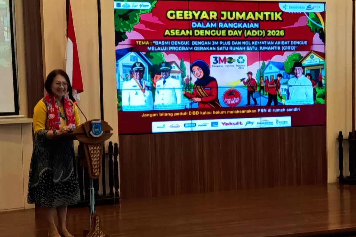 Basmi Dengue dengan 3M Plus dan Nol Kematian Akibat Dengue melalui Program Gerakan Satu Rumah Satu Jumantik (GIRIJ)&rdquo; di Aula Blandongan Lantai 4 