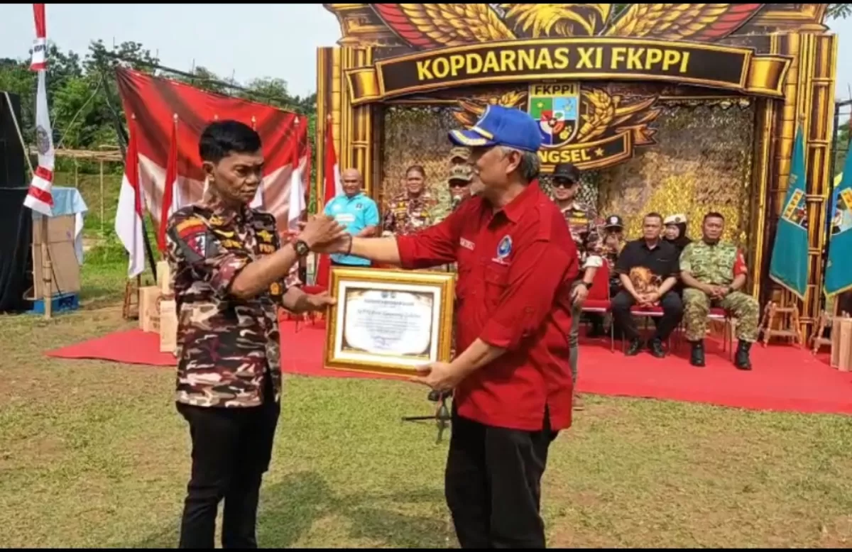 Kepala BNN Kota Tangerang Selatan, Satrya Ika Putra, menyampaikan apresiasi atas terselenggaranya KOPDARNAS XI FKPPI 