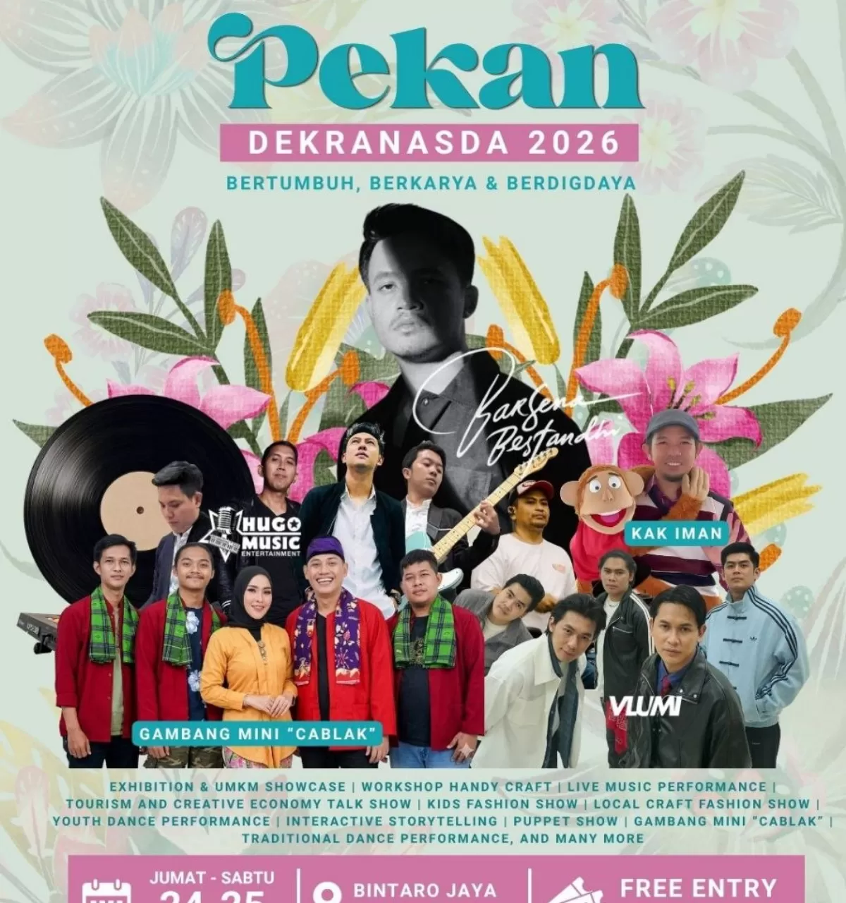 Pekan Dekranasda 2026 pada 24-25 Juli 2026 di Bintaro Jaya Xchange (BXC) Mall.