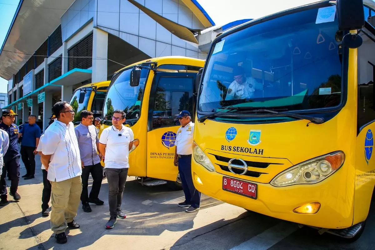 Bus Sekolah Gratis Tangsel Siap Beroperasi Senin Ini
