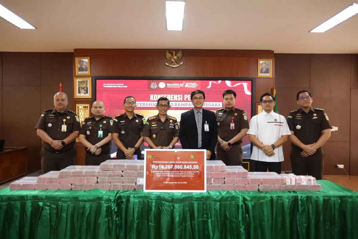 Kepala Kejari Tangsel, Apreza Darul Putra, S.H., M.H., mengatakan penyerahan uang rampasan ini menjadi bagian dari komitmen pemulihan aset negara