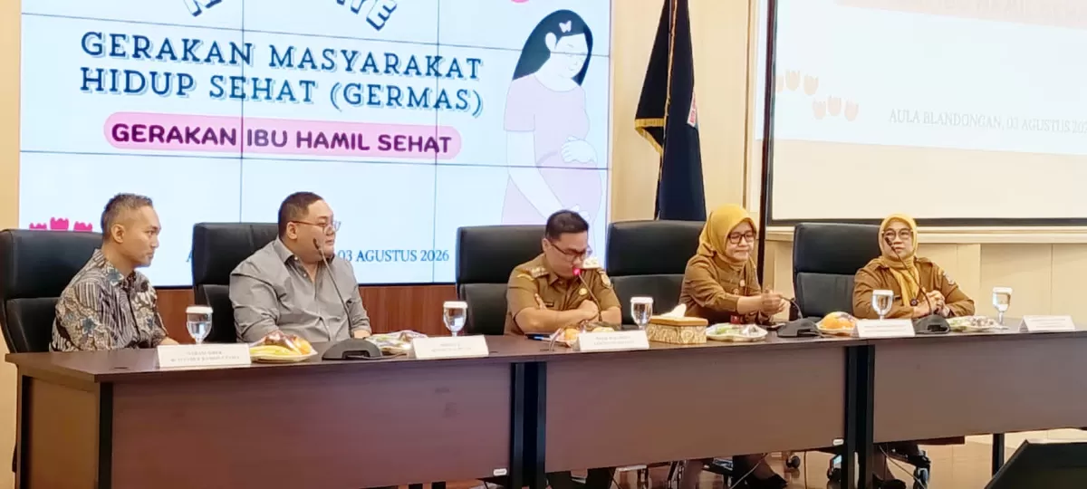 Kampanye dan Penggerakan Masyarakat Hidup Sehat (GERMAS) melalui Gerakan Bumil Sehat, Senin (3/8/2026).