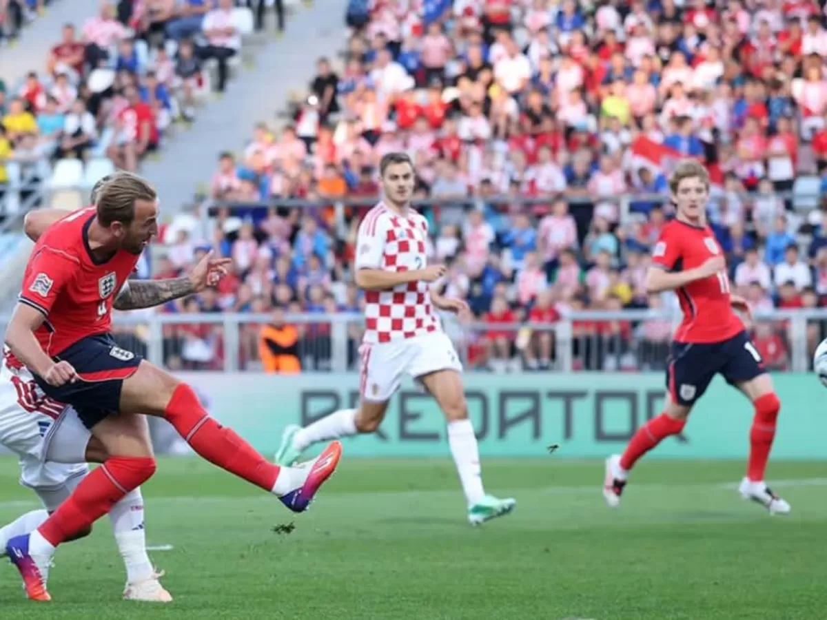 Foto: Timnas Inggris bantai Kroasia 7-0 dalam laga UEFA Nations League yang menjadi bagian dari hasil bola semalam. (IG/@england)
