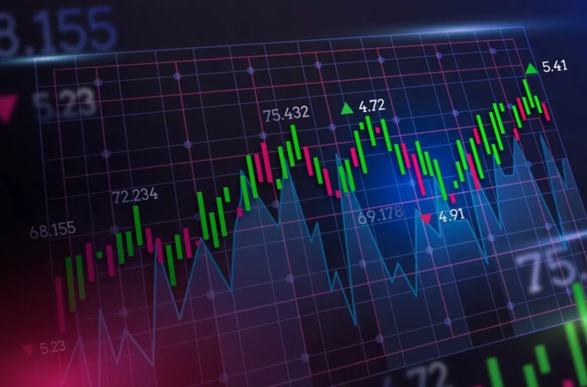 Ilustrasi grafik pergerakan harga saham di pasar modal. (Foto: Magnific)
