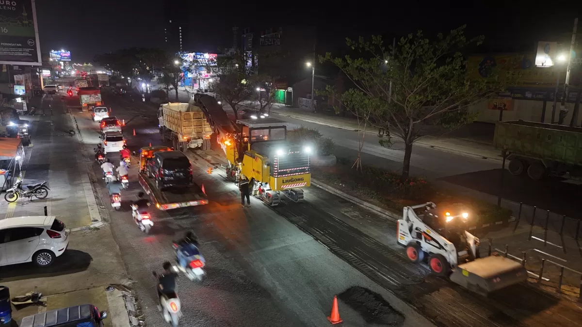 Rekonstruksi Jalan Rawa Buntu Dimulai, Dua Titik Beton Rusak Jadi Prioritas