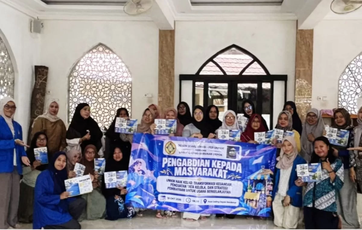 kegiatan bertema &ldquo;Akuntansi untuk Naik Kelas: Membangun Kelayakan Kredit UMKM melalui Laporan Keuangan Transparan&rdquo; di UMKM Gading Bersinar, Depok