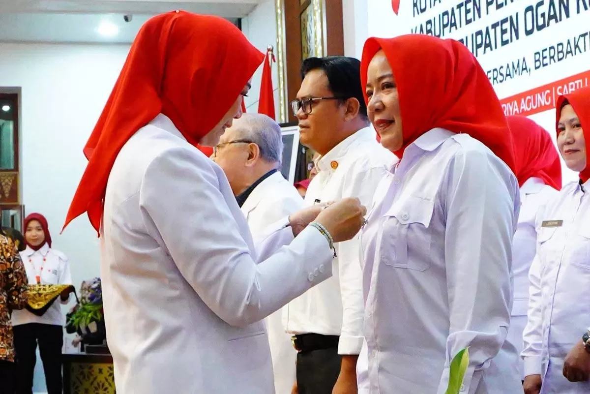 Pelantikan Pengurus PMI Prabumulih: Djoko Listyano Nahkodai, Hj Linda Apriana Arlan Masuk Dewan Kehormatan