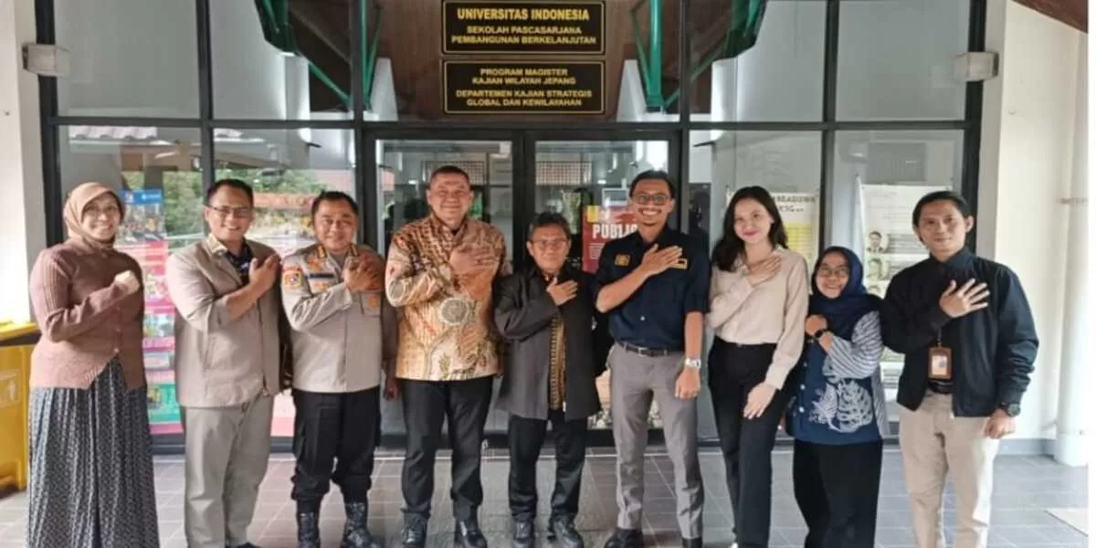 Kunjungan DIKPI ke Universitas Indonesia terkait Asosiasi Perguruan Tinggi Kajian Ilmu Kepolisian Indonesia (APTKI). (Dok. Istimewa)