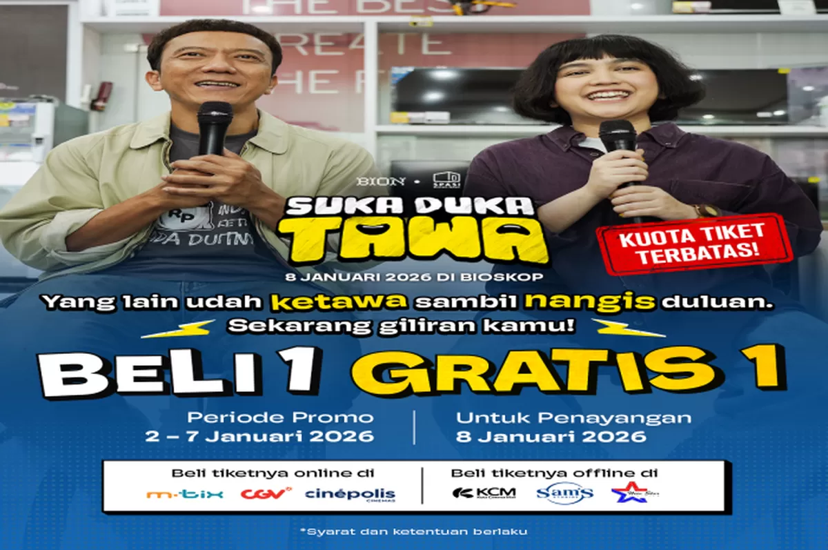 Siap Tayang 8 Januari 2026, Tiket Film 'Suka Duka Tawa' Resmi Dibuka! Drama Keluarga dan Humor yang Menyentuh Hati