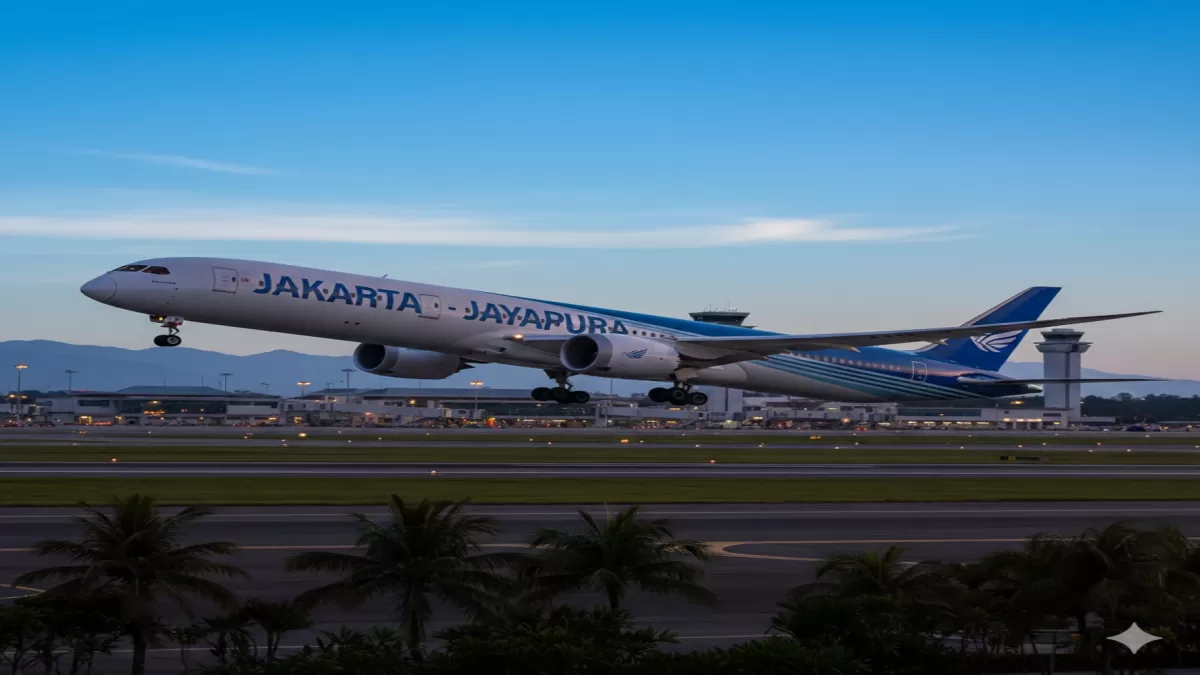 Panduan Terbang Jakarta &ndash; Jayapura Lengkap dengan Jam Terbang, Tips, dan Aktivitas Januari 2026 (Ilustrasi gambar )