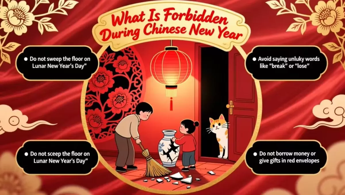 Ilustrasi Pantangan selama Imlek (alibaba)
