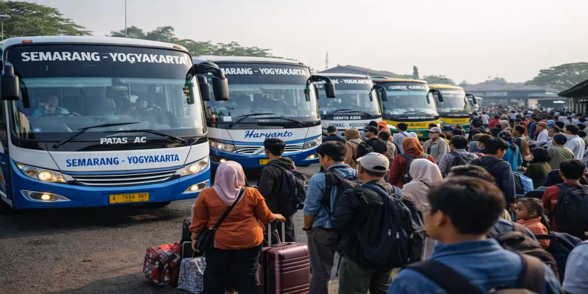 Panduan Lengkap Jadwal Bus Semarang&ndash;Yogyakarta 2026 Terlengkap: Jam Keberangkatan, Kisaran Harga Tiket, dan Cara Beli Online (Ilustrasi gambar )