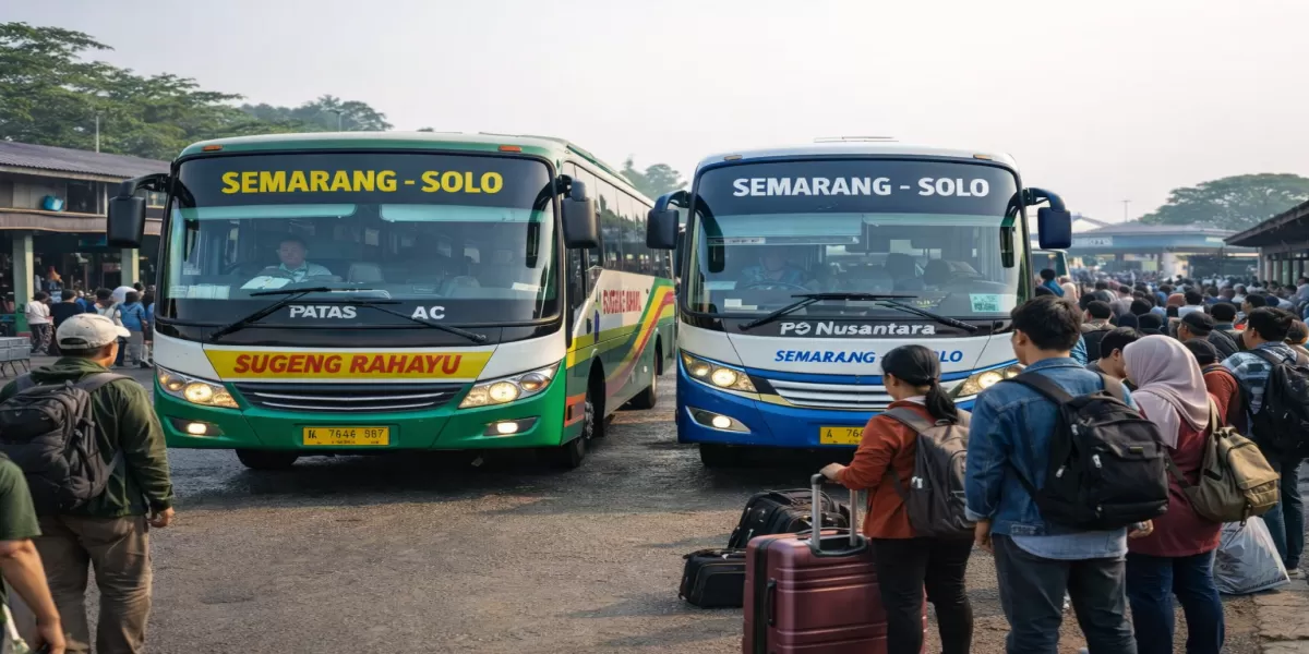 Info Lengkap Bus Rute Semarang&ndash;Solo 2026, Berangkat Setiap Hari dari Terminal Terboyo dan Banyumanik (Ilustrasi gambar )