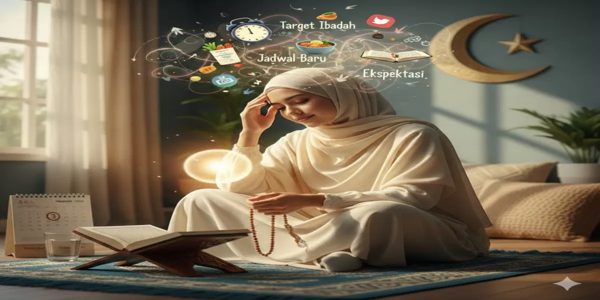 Ramadhan Tinggal Hitungan Hari, Tapi Pikiran Belum Tenang? Ini Alasannya (Ilustrasi gambar )