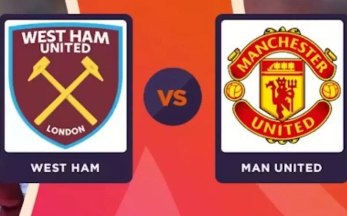 West Ham United Vs Man United (one football)