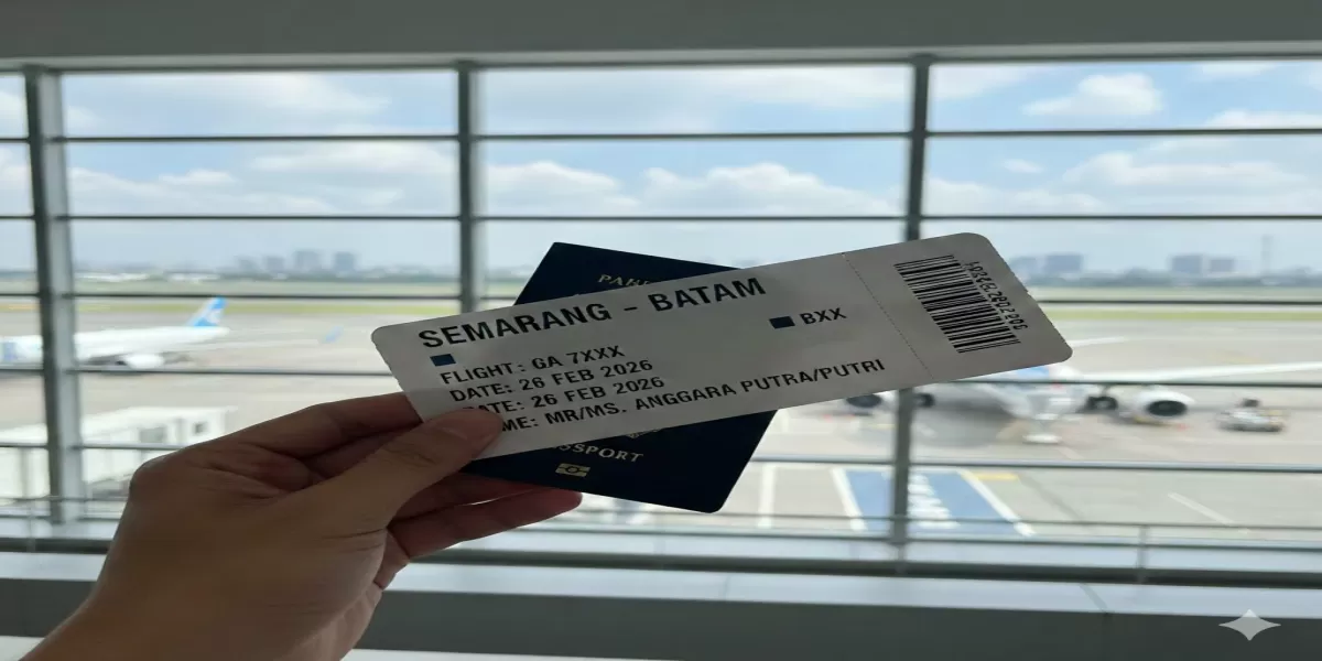 Cek Disini! Harga Tiket Pesawat Semarang&ndash;Batam Februari 2026 dan Jam Terbang Nyaman Sekarang (Ilustrasi gambar )