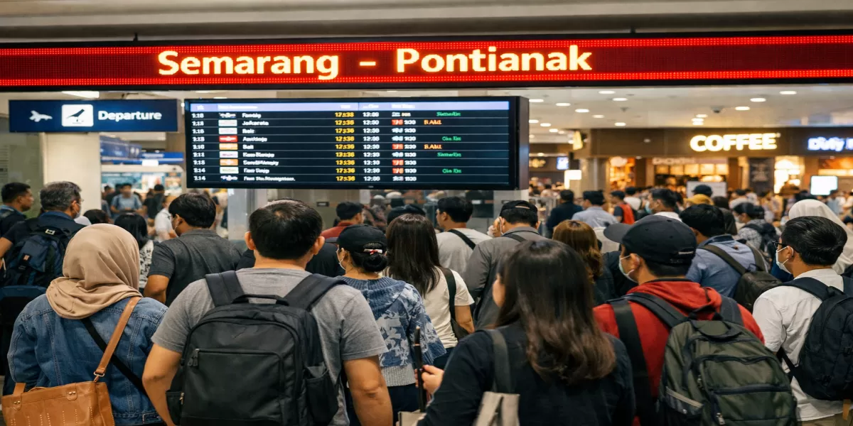 Cek Disini! Harga Tiket Pesawat Semarang&ndash;Pontianak Februari 2026 dan Tentukan Jam Terbang Terbaik Sekarang (Ilustrasi gambar )