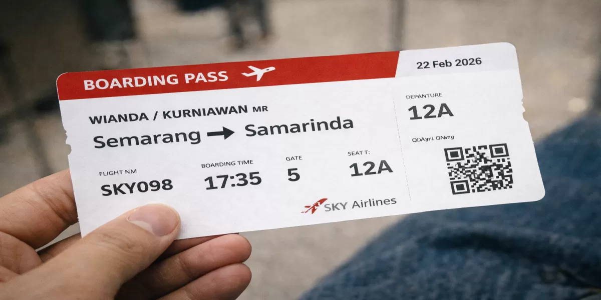 Mau Terbang Semarang&ndash;Samarinda Februari 2026? Cek Jadwal Flight Lengkap dan Promo Tiket Online Hari Ini (Ilustrasi gambar )