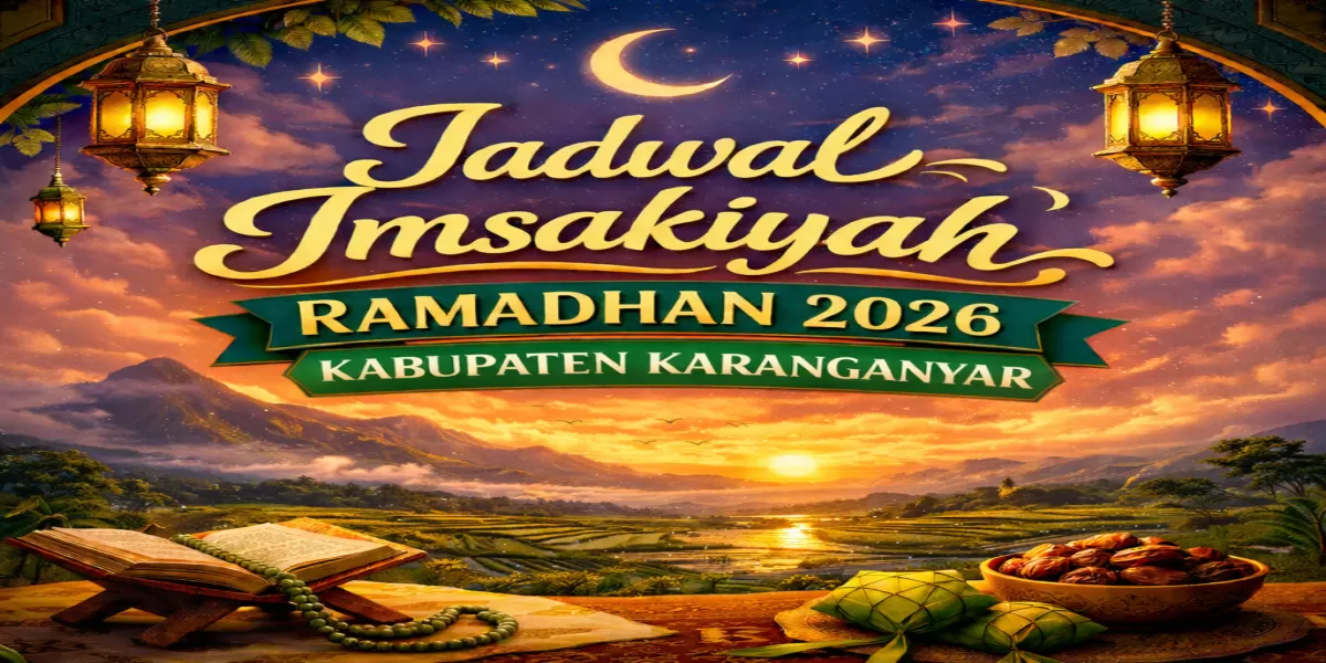 Simak Lengkap! Jadwal Imsak Subuh, Magrib, Isya Kabupaten Karanganyar Ramadhan 2026 (Ilustrasi gambar )