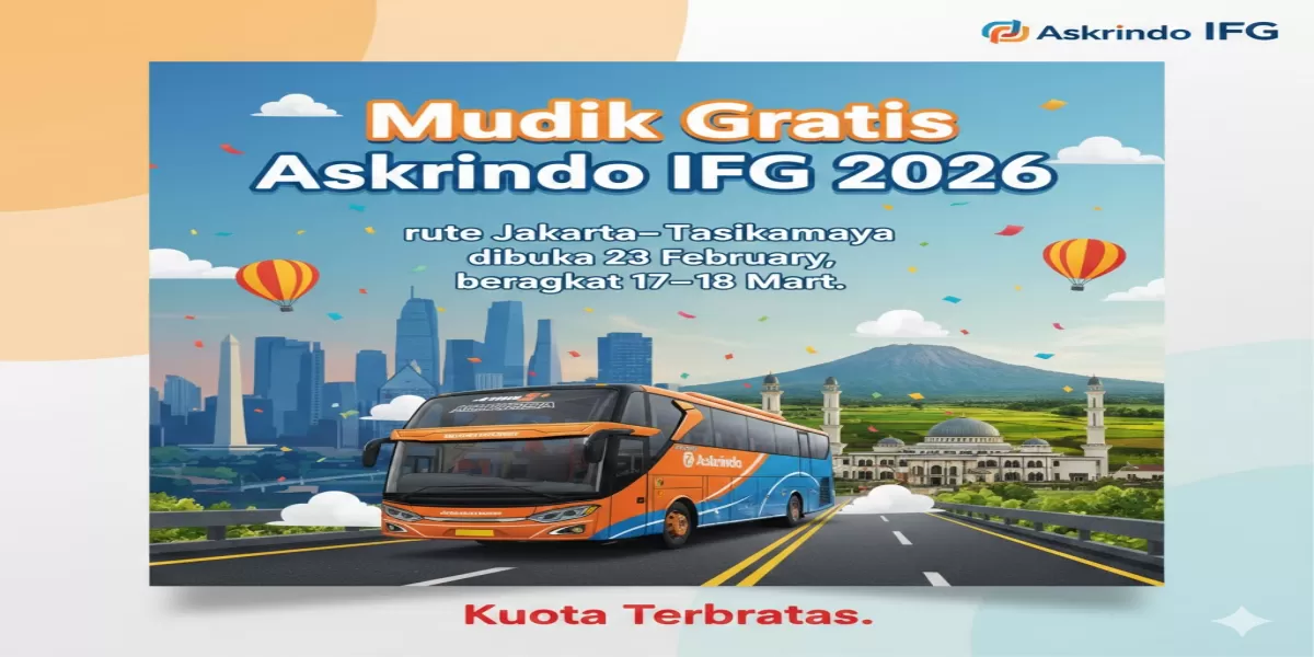 Info Mudik Gratis Lebaran 2026 Jakarta&ndash;Tasikmalaya dari Askrindo IFG, Jadwal Daftar dan Keberangkatan Resmi (Ilustrasi gambar )