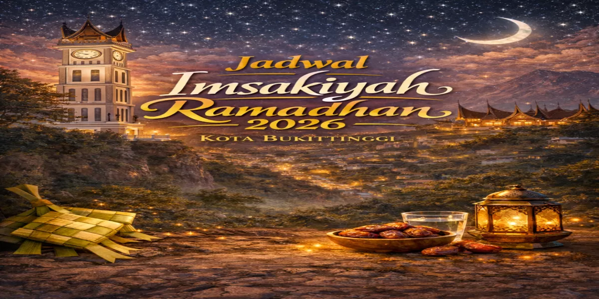 Buruan Catat! Jadwal Imsak dan Buka Puasa Kota Bukittinggi Ramadan 1447 H Lengkap Waktu Subuh hingga Isya Terbaru (Ilustrasi gambar )