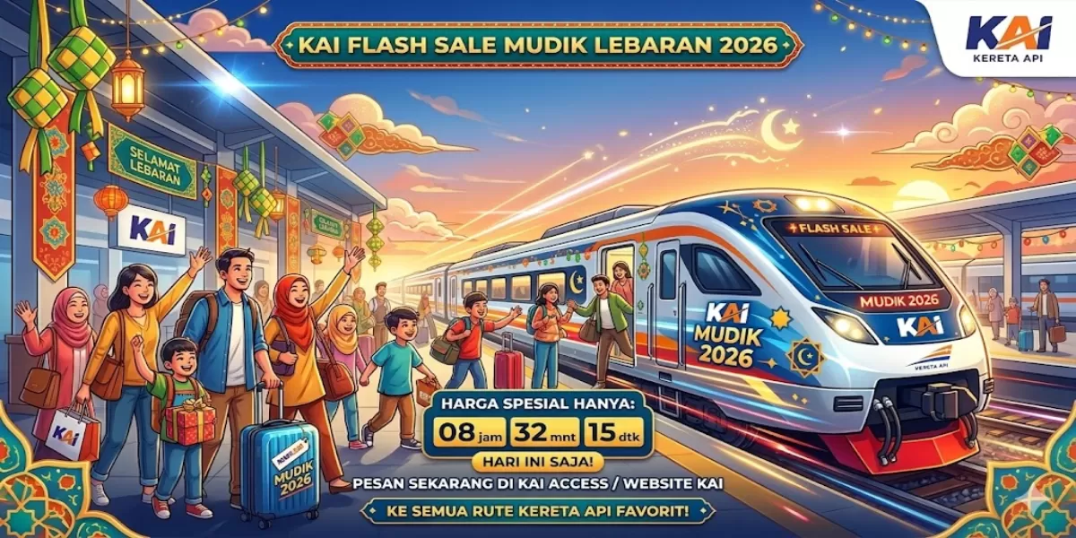 Jangan Sampai Salah Pilih! Ini Daftar Rute Kereta yang Sering Masuk Promo Flash Sale KAI Saat Ramadan dan Mudik Lebaran (Ilustrasi gambar )