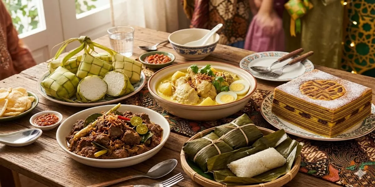 Yuk Intip! 6 Makanan Khas dari Berbagai Daerah di Indonesia yang Cocok Disantap Saat Idul Fitri dari Ketupat hingga Rendang (Ilustrasi gambar )