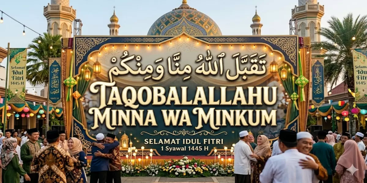 Sering Diucapkan Saat Lebaran! Ini Arti Taqobalallahu Minna Wa Minkum dan Jawaban Doanya (Ilustrasi gambar )