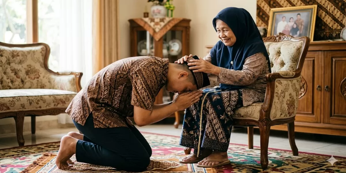 7 Ucapan Sungkeman kepada Orang Tua Saat Lebaran dalam Bahasa Daerah yang Sopan dan Menyentuh, Biar Makin Berkesan! (Ilustrasi gambar )