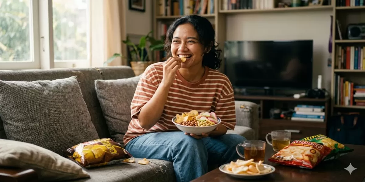 Jangan Panik! Tips Menjaga Berat Badan Tetap Stabil Setelah Idul Fitri Meski Banyak Makan Enak (Ilustrasi gambar )