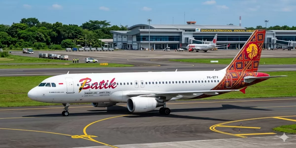 Cek Jadwal Penerbangan Batik Air Semarang ke Jakarta 1&ndash;10 April 2026 Lengkap Durasi dan Tarif Tiket (Ilustrasi gambar )