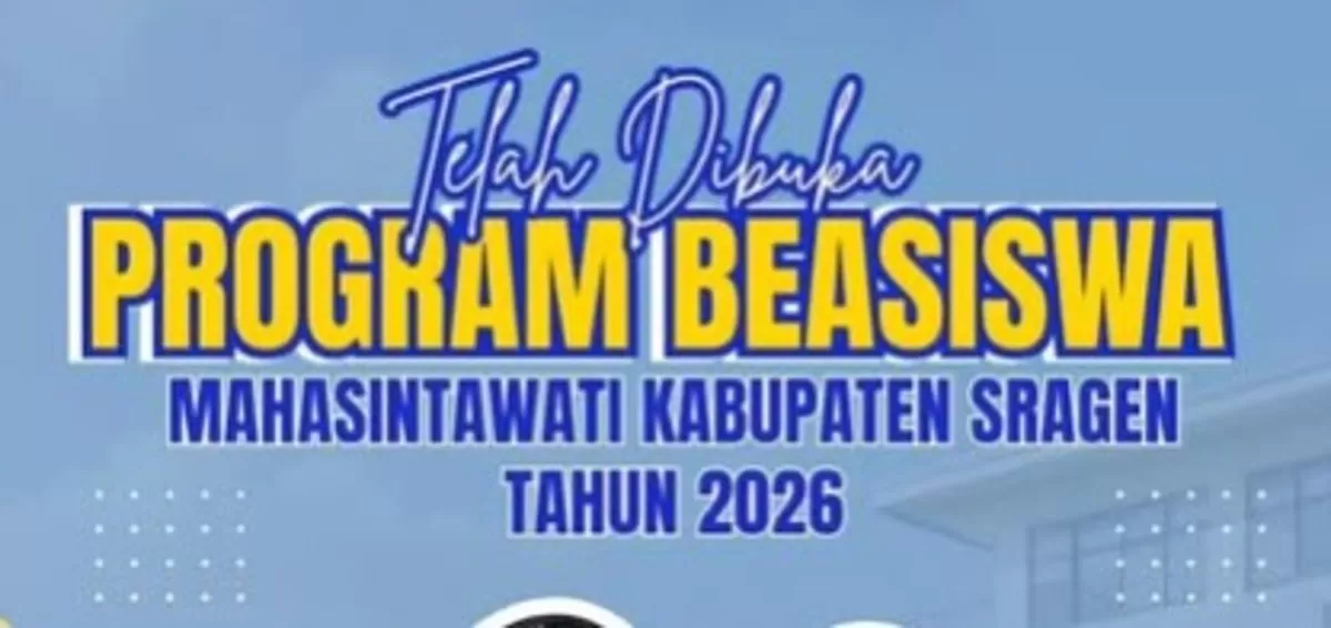 Program Beasiswa Mahasiswi Kabupaten Sragen 2026 (Pemkab Sragen)