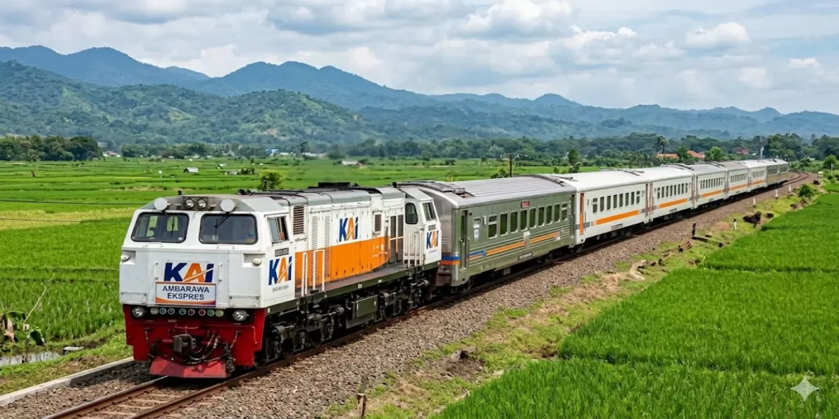 Jadwal KA Ambarawa Ekspres 21&ndash;30 April 2026 Rute Semarang Poncol &ndash; Semarang Tawang &ndash; Ngrombo &ndash; Cepu &ndash; Bojonegoro &ndash; Surabaya Pasarturi (Ilustrasi gambar )