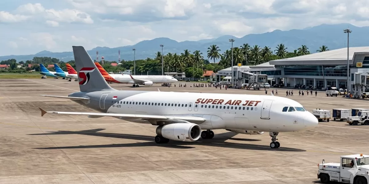 Update Jadwal Pesawat Super Air Jet Jakarta ke Likupang via Manado 21&ndash;30 April 2026 Direct Flight CGK&ndash;MDC Lengkap Harga Tiket (Ilustrasi gambar )