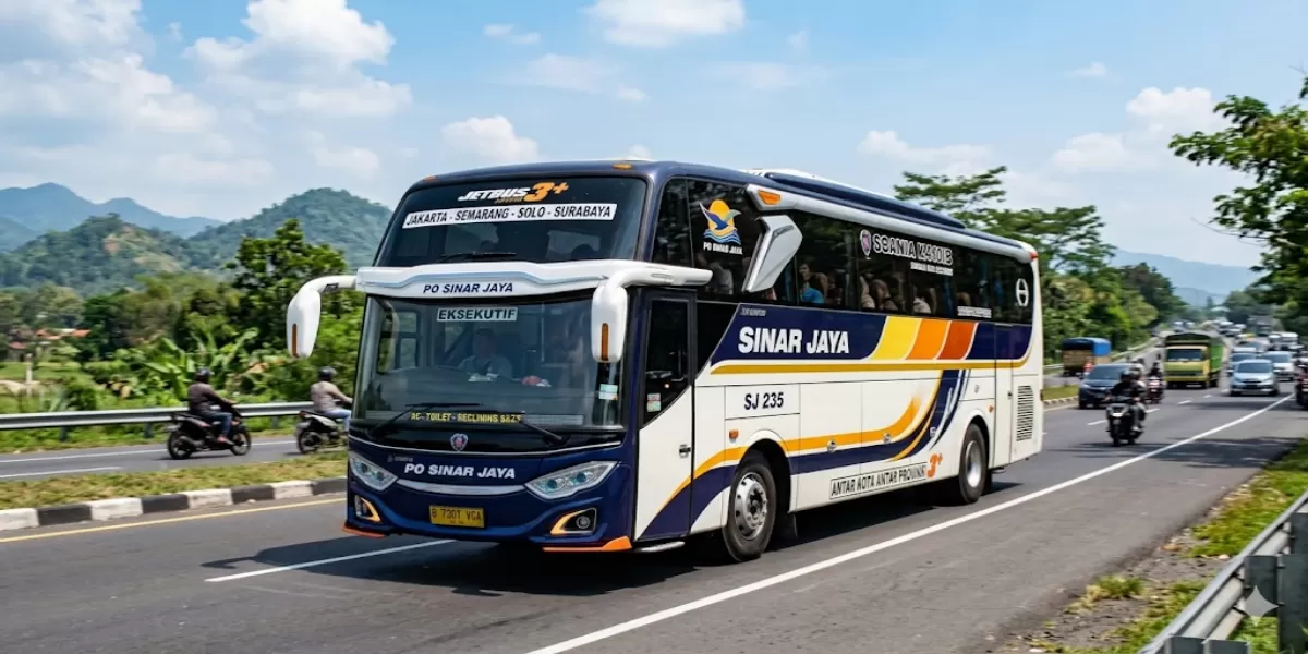 Info Jadwal PO Sinar Jaya Jakarta ke Lampung Mei 2026 via Merak Bakauheni Lengkap Estimasi Waktu dan Rute (Ilustrasi gambar )